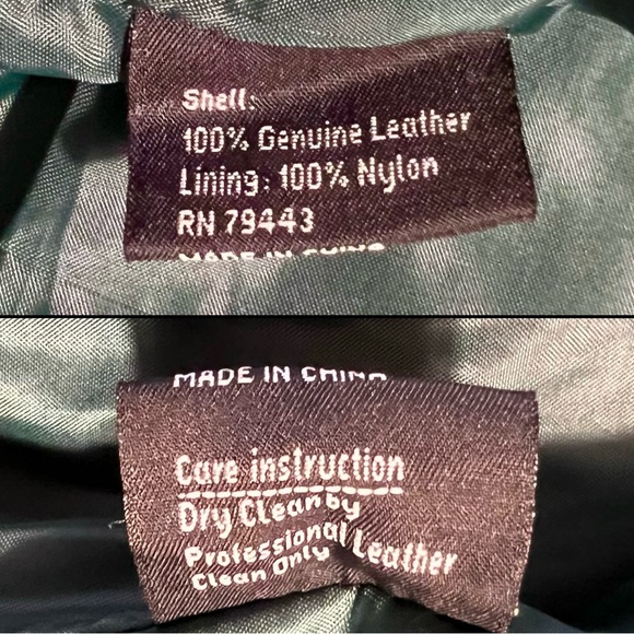 SOLD Dark Forest Green Suede Leather Vest 1990s / Early 2000s Vintage Learsi M - Picture 8 of 8